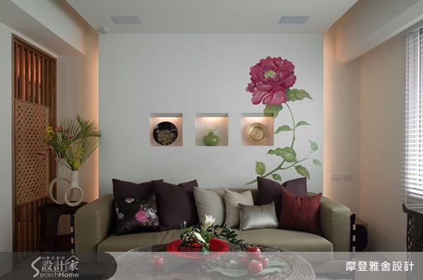 50坪中古屋(5~15年)＿新中式風客廳案例圖片＿摩登雅舍室內設計＿摩登雅舍_15之2
