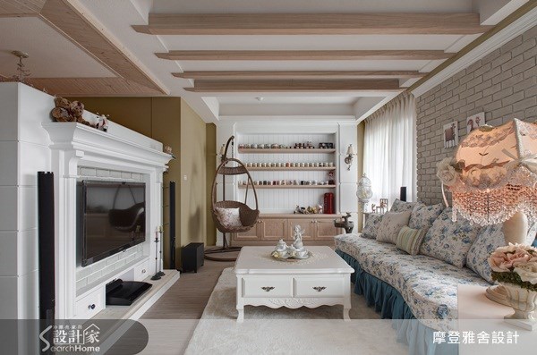 30坪新成屋(5年以下)＿鄉村風客廳案例圖片＿摩登雅舍室內設計＿摩登雅舍_19之13