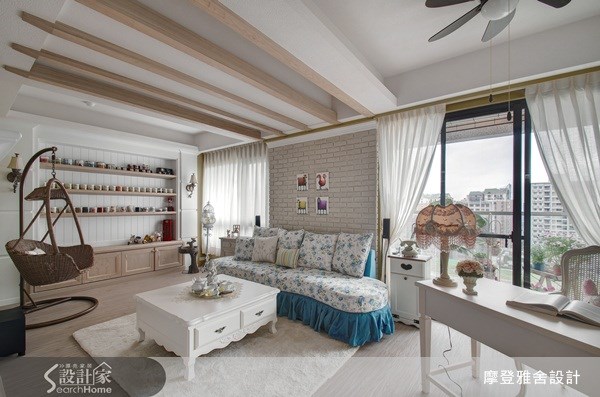 30坪新成屋(5年以下)＿鄉村風客廳案例圖片＿摩登雅舍室內設計＿摩登雅舍_19之42