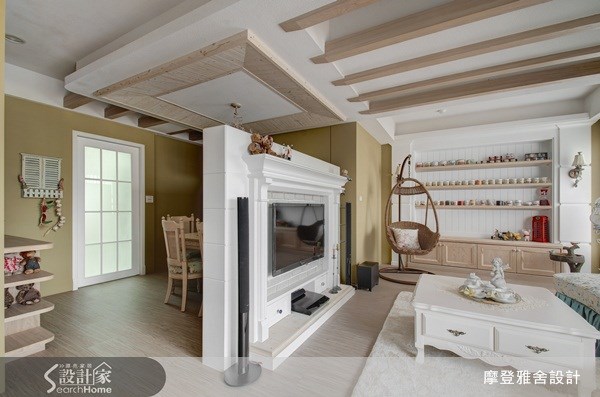 30坪新成屋(5年以下)＿鄉村風客廳案例圖片＿摩登雅舍室內設計＿摩登雅舍_19之5
