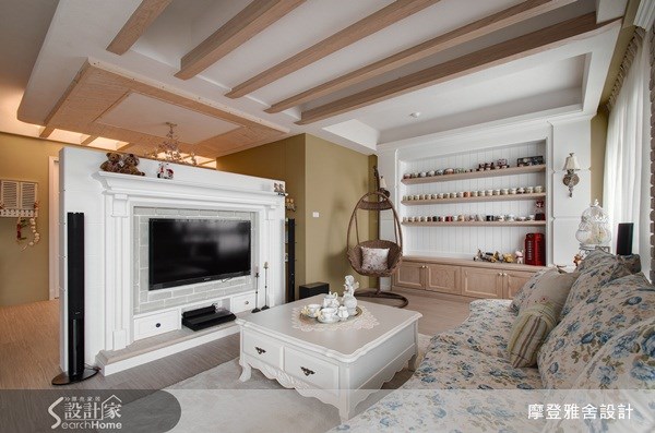 30坪新成屋(5年以下)＿鄉村風客廳案例圖片＿摩登雅舍室內設計＿摩登雅舍_19之14