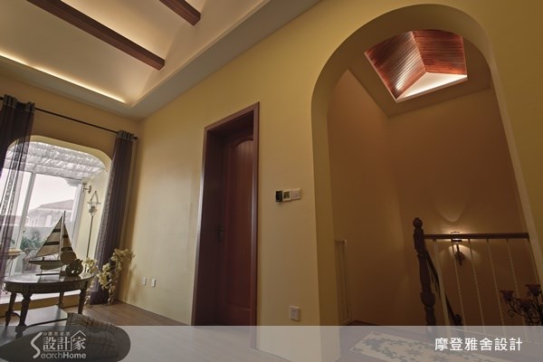 120坪新成屋(5年以下)＿鄉村風樓梯案例圖片＿摩登雅舍室內設計＿摩登雅舍_21之24