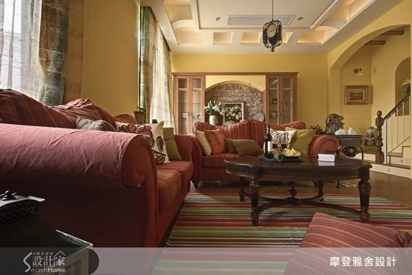 120坪新成屋(5年以下)＿鄉村風客廳案例圖片＿摩登雅舍室內設計＿摩登雅舍_21之7