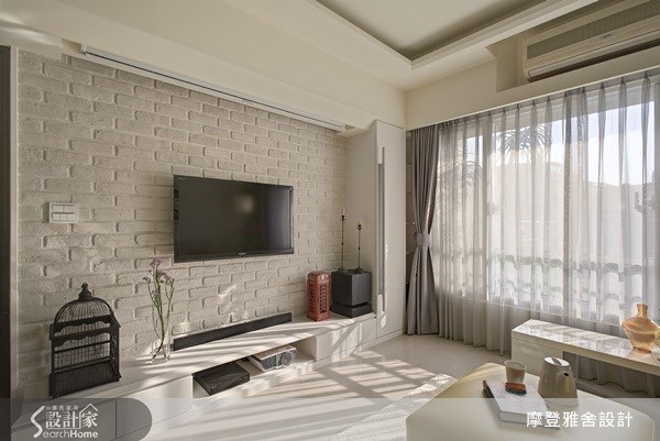 24坪中古屋(5~15年)＿鄉村風客廳案例圖片＿摩登雅舍室內設計＿摩登雅舍_23之3
