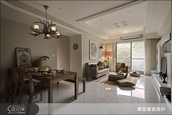 30坪新成屋(5年以下)＿鄉村風客廳案例圖片＿摩登雅舍室內設計＿摩登雅舍_25之1