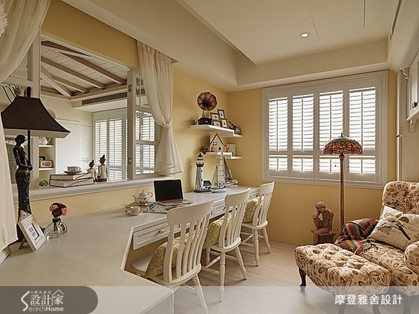 50坪新成屋(5年以下)＿鄉村風書房案例圖片＿摩登雅舍室內設計＿摩登雅舍_30之19