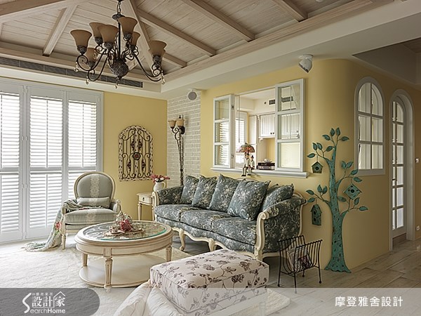 50坪新成屋(5年以下)＿鄉村風客廳案例圖片＿摩登雅舍室內設計＿摩登雅舍_30之3