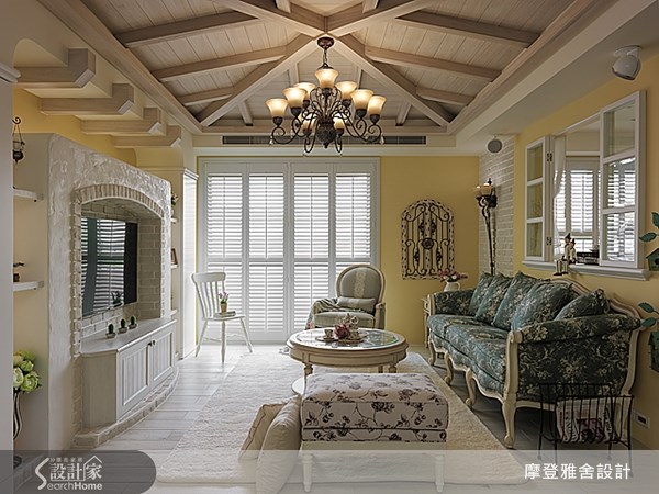 50坪新成屋(5年以下)＿鄉村風客廳案例圖片＿摩登雅舍室內設計＿摩登雅舍_30之6