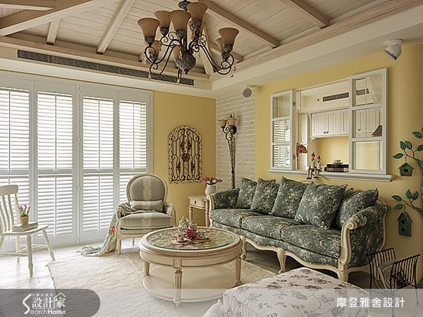 50坪新成屋(5年以下)＿鄉村風客廳案例圖片＿摩登雅舍室內設計＿摩登雅舍_30之4