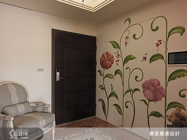 50坪新成屋(5年以下)＿鄉村風玄關案例圖片＿摩登雅舍室內設計＿摩登雅舍_30之1