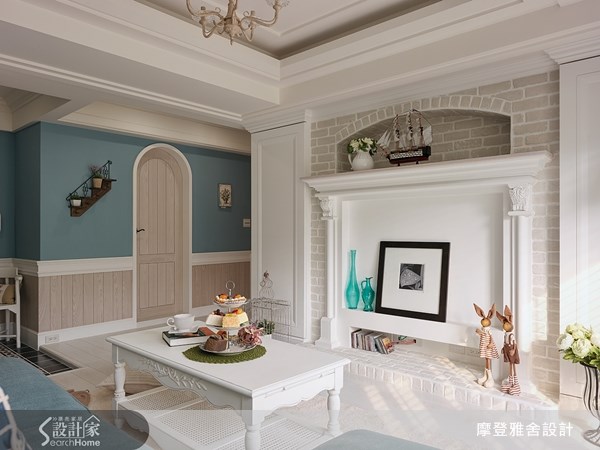 25坪老屋(16~30年)＿美式風客廳案例圖片＿摩登雅舍室內設計＿摩登雅舍_31之4
