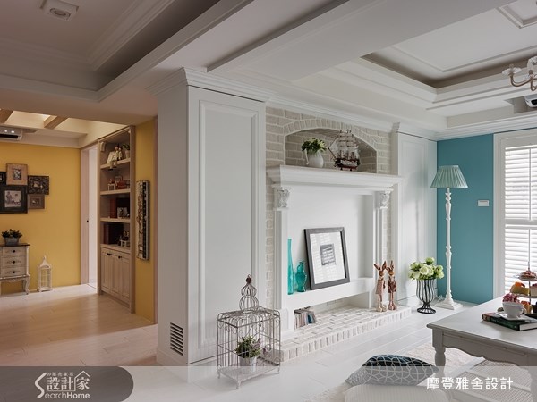 25坪老屋(16~30年)＿美式風客廳案例圖片＿摩登雅舍室內設計＿摩登雅舍_31之1