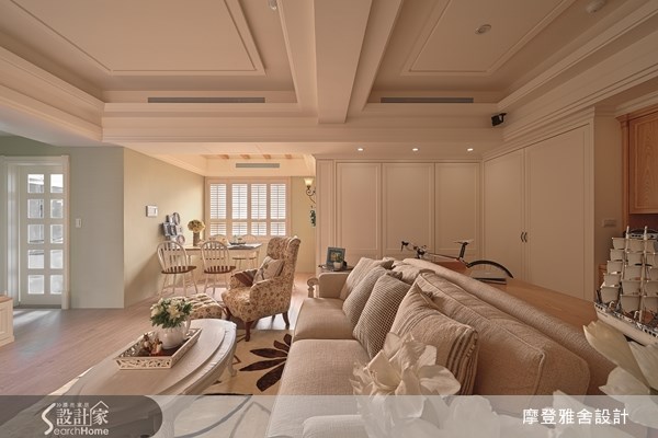 30坪新成屋(5年以下)＿鄉村風客廳案例圖片＿摩登雅舍室內設計＿摩登雅舍_34之3