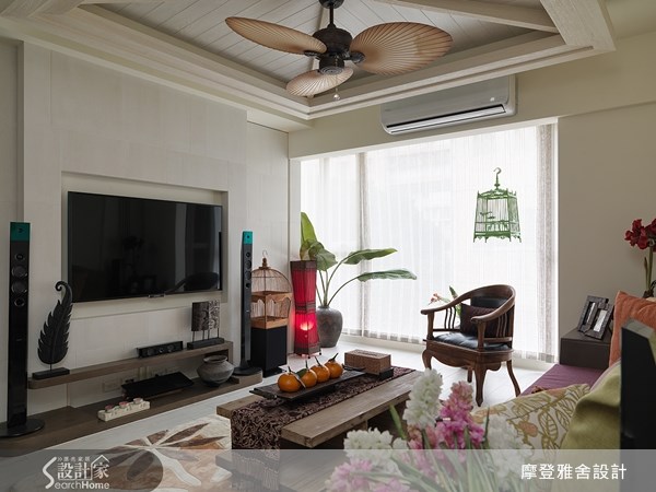 35坪老屋(16~30年)＿休閒風客廳案例圖片＿摩登雅舍室內設計＿摩登雅舍_35之4