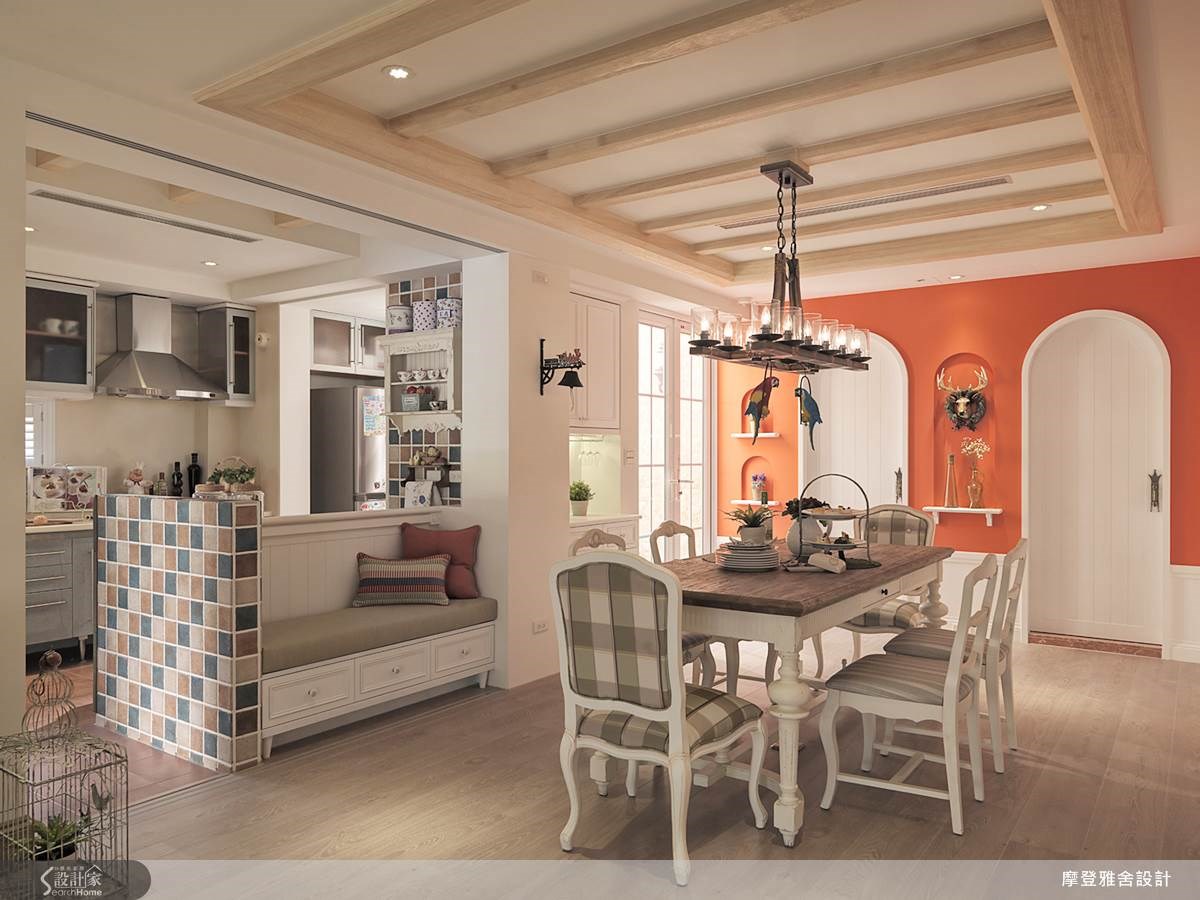 80坪中古屋(5~15年)＿鄉村風餐廳案例圖片＿摩登雅舍室內設計＿摩登雅舍_36之8
