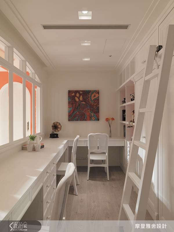 80坪中古屋(5~15年)＿鄉村風書房案例圖片＿摩登雅舍室內設計＿摩登雅舍_36之15