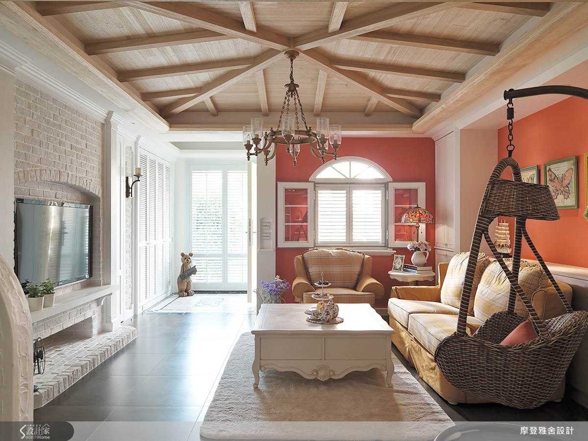80坪中古屋(5~15年)＿鄉村風客廳案例圖片＿摩登雅舍室內設計＿摩登雅舍_36之2