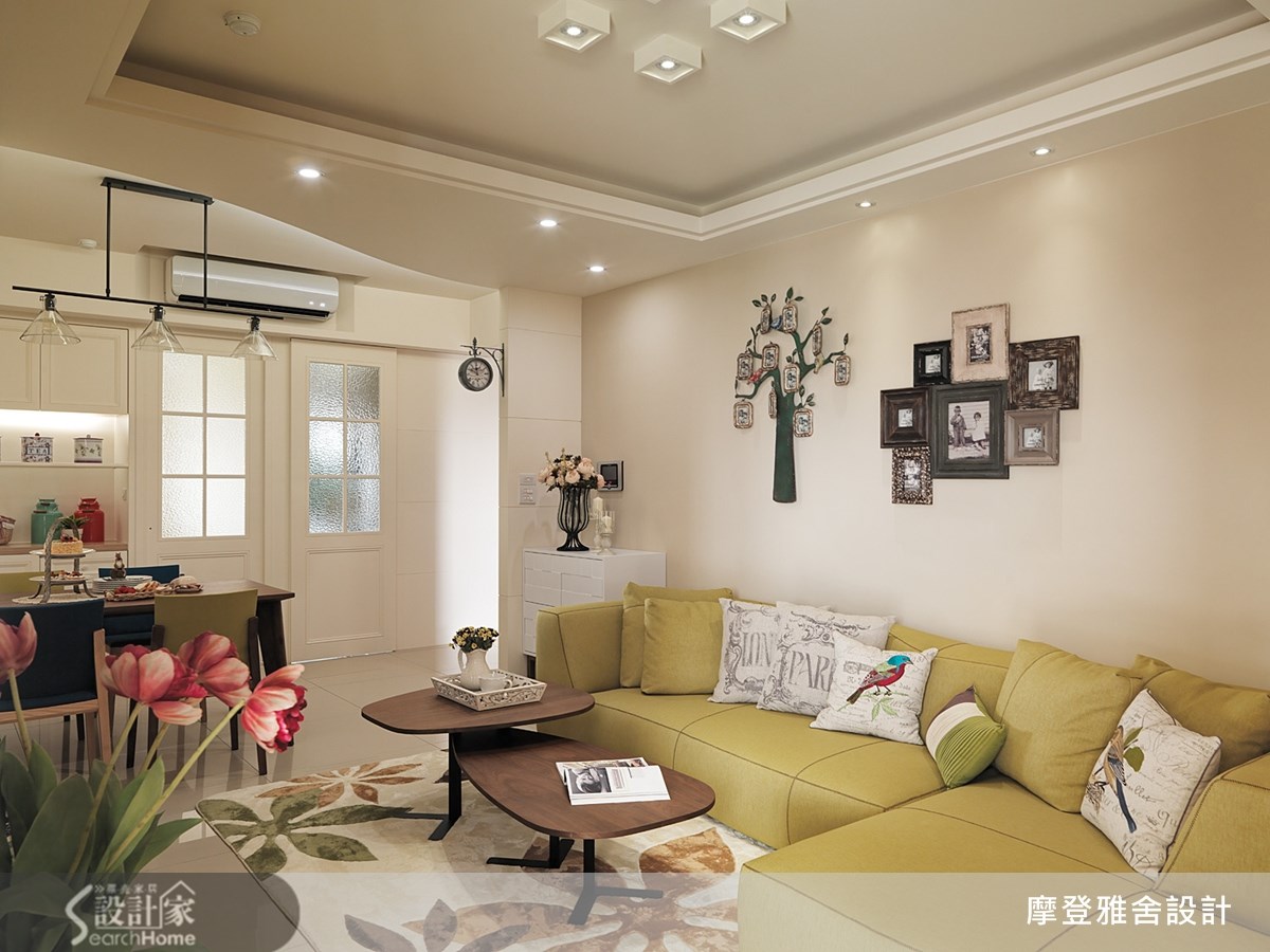 27坪新成屋(5年以下)＿鄉村風客廳案例圖片＿摩登雅舍室內設計＿摩登雅舍_38之1