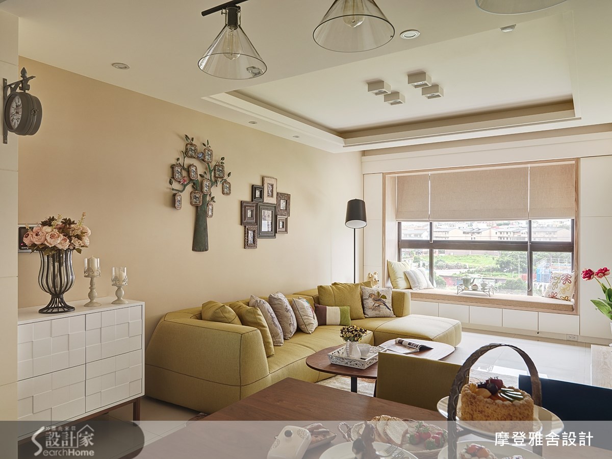 27坪新成屋(5年以下)＿鄉村風客廳案例圖片＿摩登雅舍室內設計＿摩登雅舍_38之8