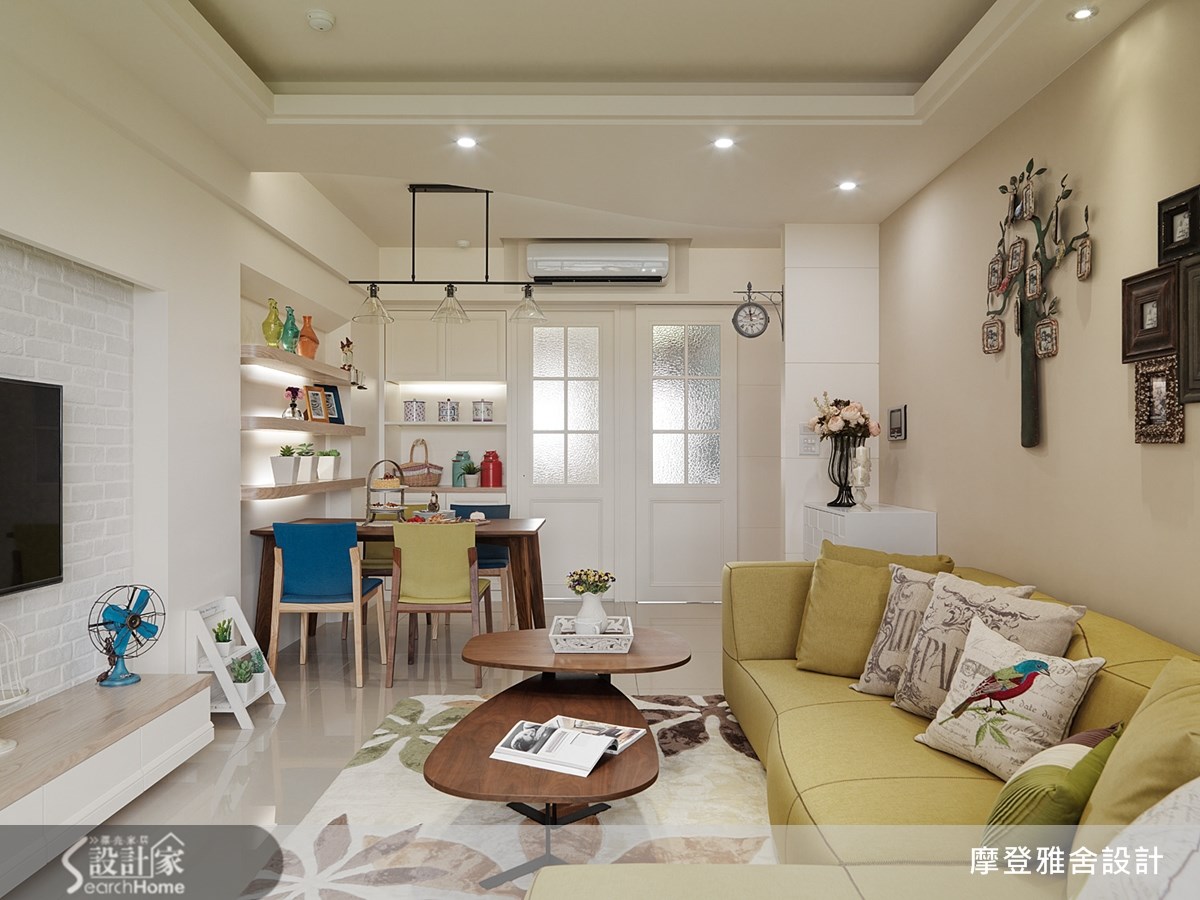 27坪新成屋(5年以下)＿鄉村風客廳案例圖片＿摩登雅舍室內設計＿摩登雅舍_38之2