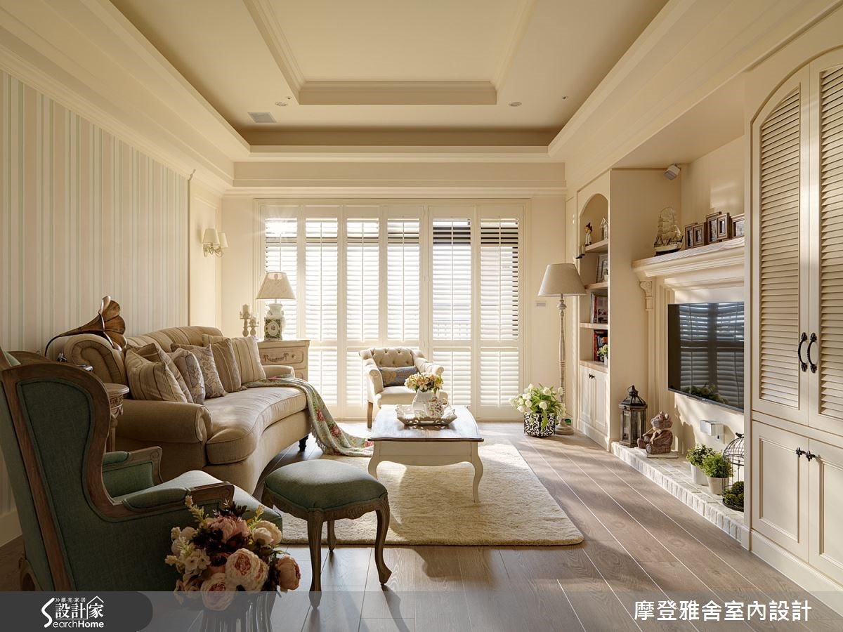 50坪新成屋(5年以下)＿鄉村風客廳案例圖片＿摩登雅舍室內設計＿摩登雅舍_43之3