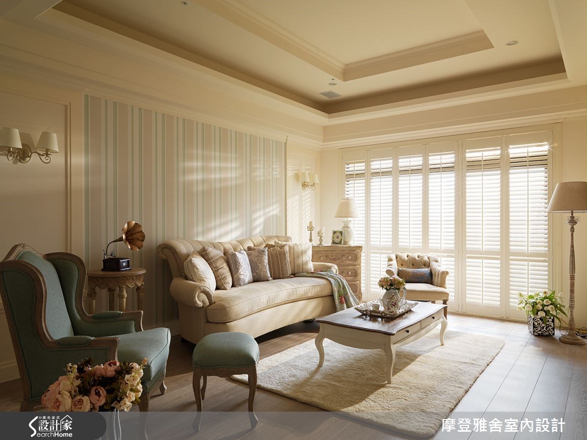 50坪新成屋(5年以下)＿鄉村風客廳案例圖片＿摩登雅舍室內設計＿摩登雅舍_43之5