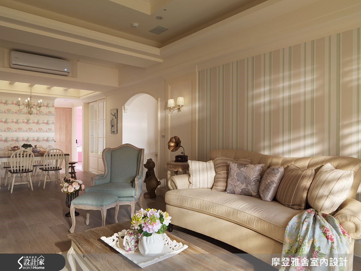 50坪新成屋(5年以下)＿鄉村風客廳案例圖片＿摩登雅舍室內設計＿摩登雅舍_43之6