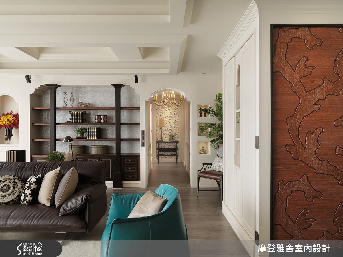 60坪中古屋(5~15年)＿新中式風客廳案例圖片＿摩登雅舍室內設計＿摩登雅舍_44之4