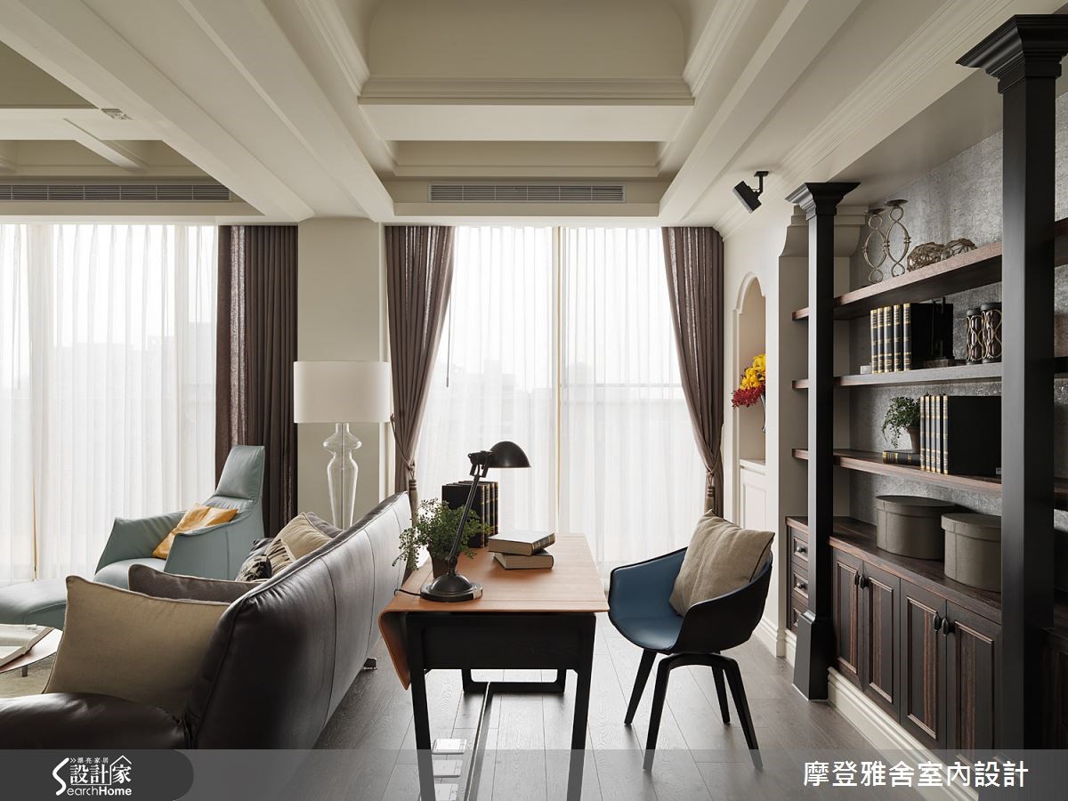 60坪中古屋(5~15年)＿新中式風書房案例圖片＿摩登雅舍室內設計＿摩登雅舍_44之5