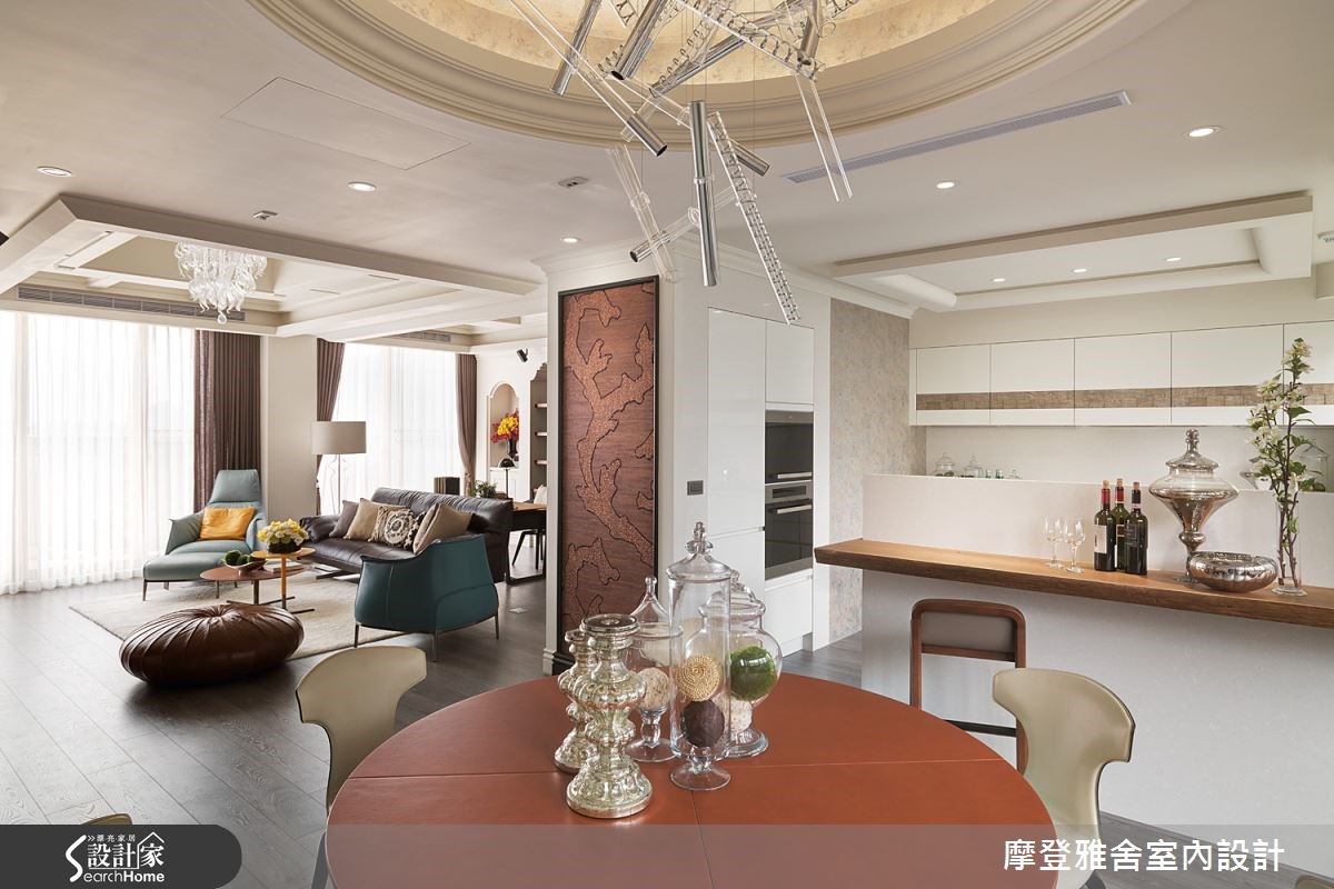 60坪中古屋(5~15年)＿新中式風餐廳案例圖片＿摩登雅舍室內設計＿摩登雅舍_44之17