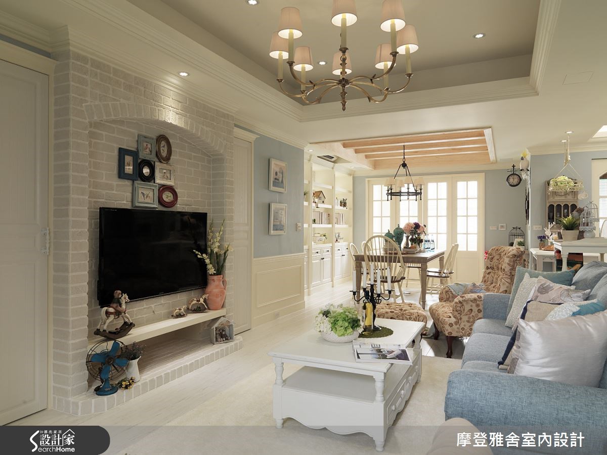 45坪老屋(16~30年)＿鄉村風客廳案例圖片＿摩登雅舍室內設計＿摩登雅舍_46之3