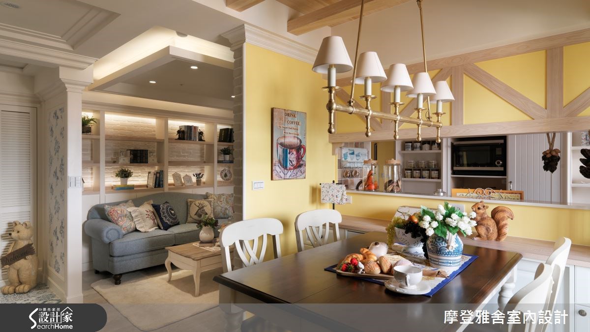 27坪老屋(16~30年)＿鄉村風餐廳案例圖片＿摩登雅舍室內設計＿摩登雅舍_48之8