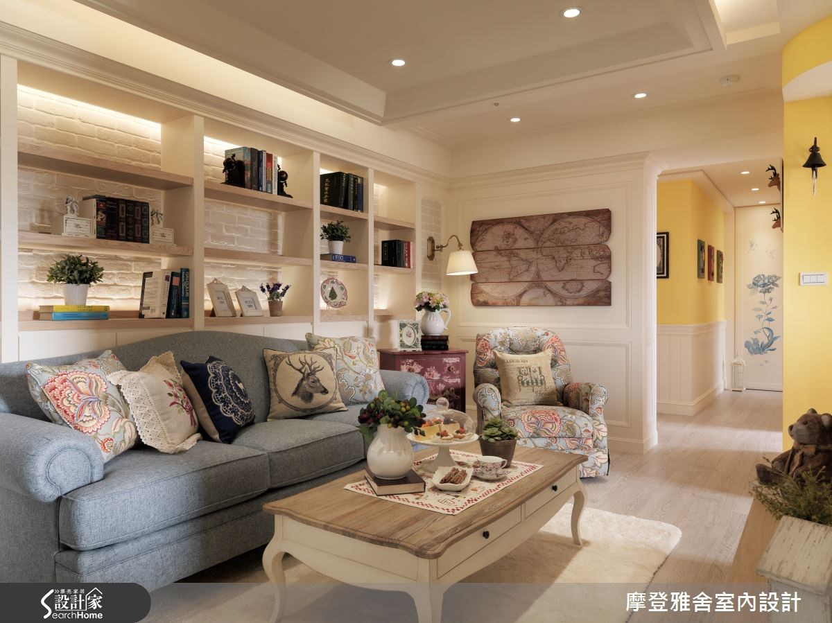 27坪老屋(16~30年)＿鄉村風客廳案例圖片＿摩登雅舍室內設計＿摩登雅舍_48之11