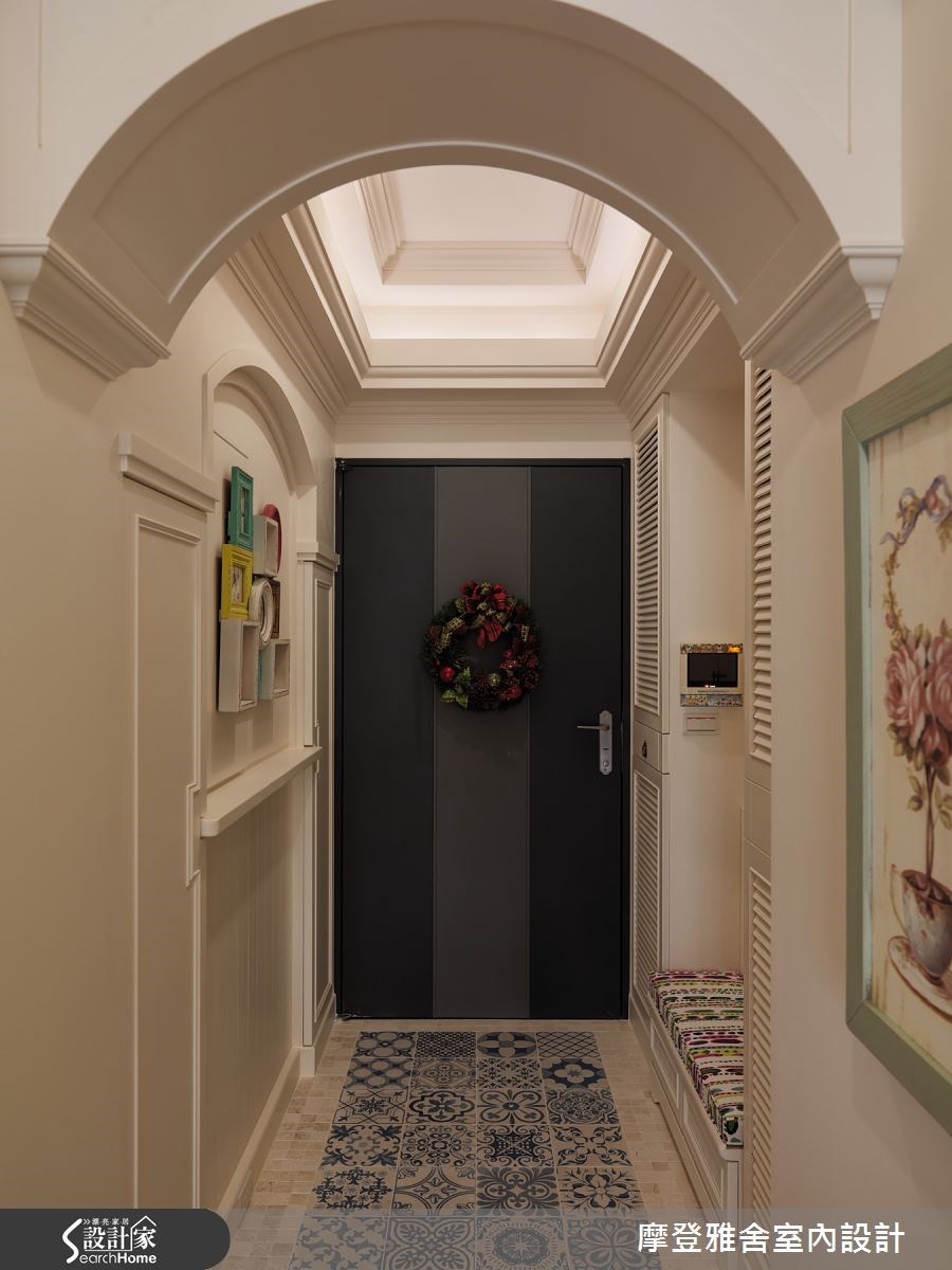 24坪新成屋(5年以下)＿鄉村風走廊案例圖片＿摩登雅舍室內設計＿摩登雅舍_49之1