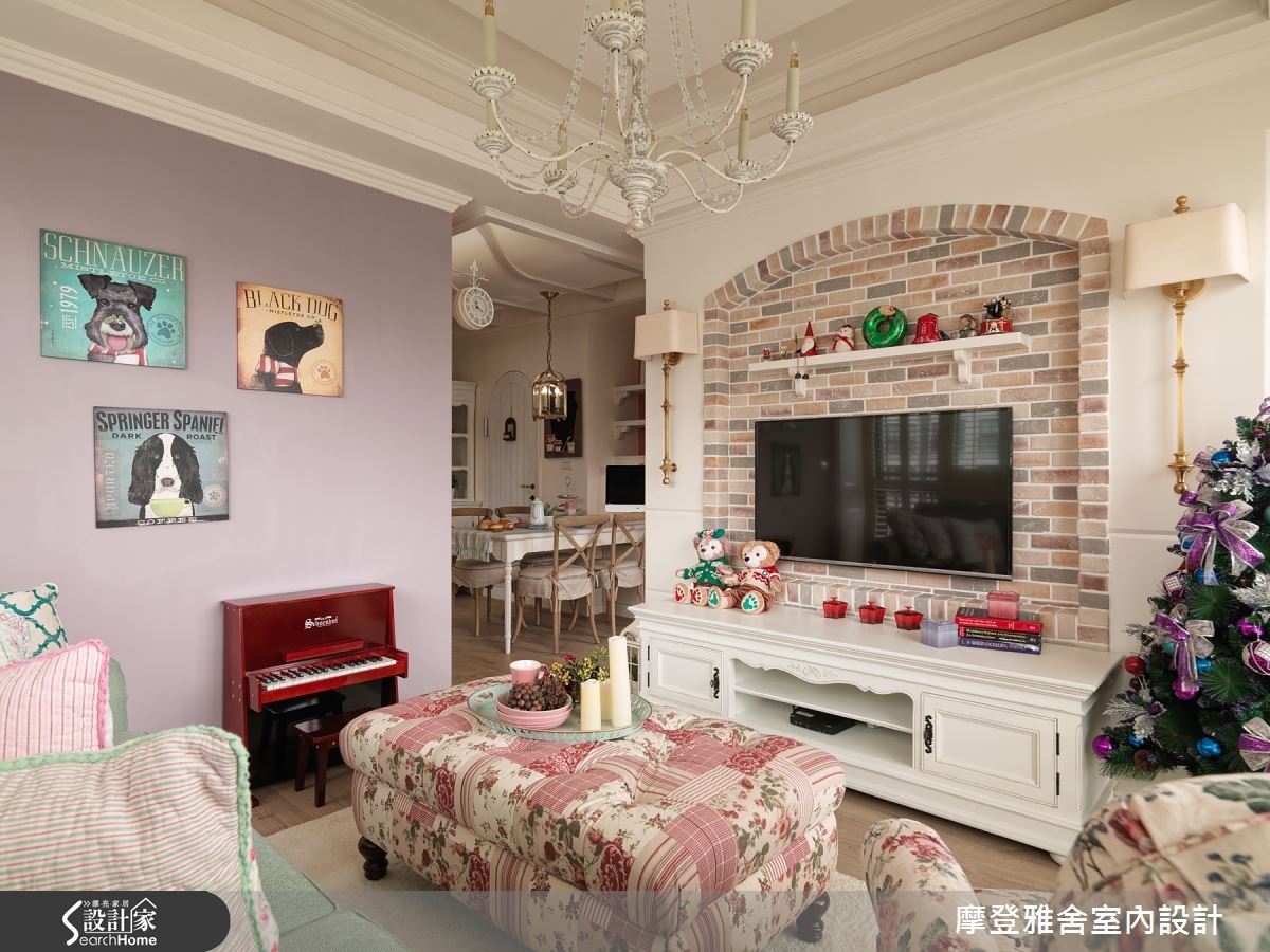 24坪新成屋(5年以下)＿鄉村風客廳案例圖片＿摩登雅舍室內設計＿摩登雅舍_49之11