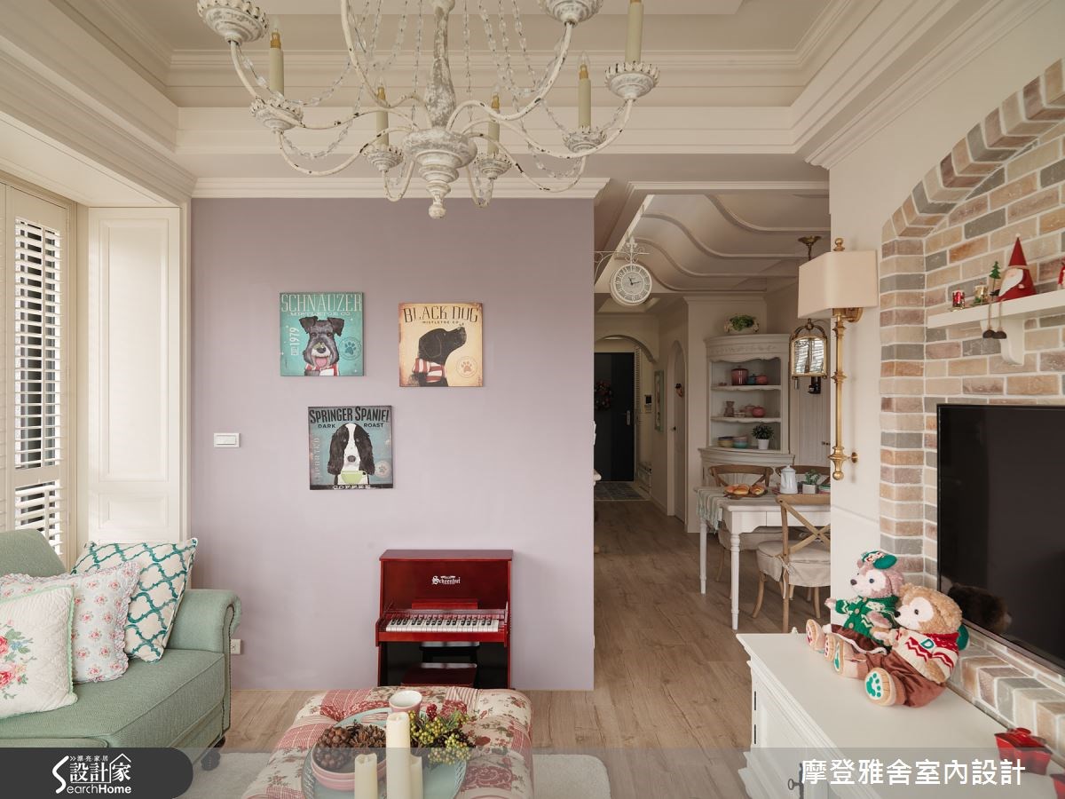24坪新成屋(5年以下)＿鄉村風客廳案例圖片＿摩登雅舍室內設計＿摩登雅舍_49之13