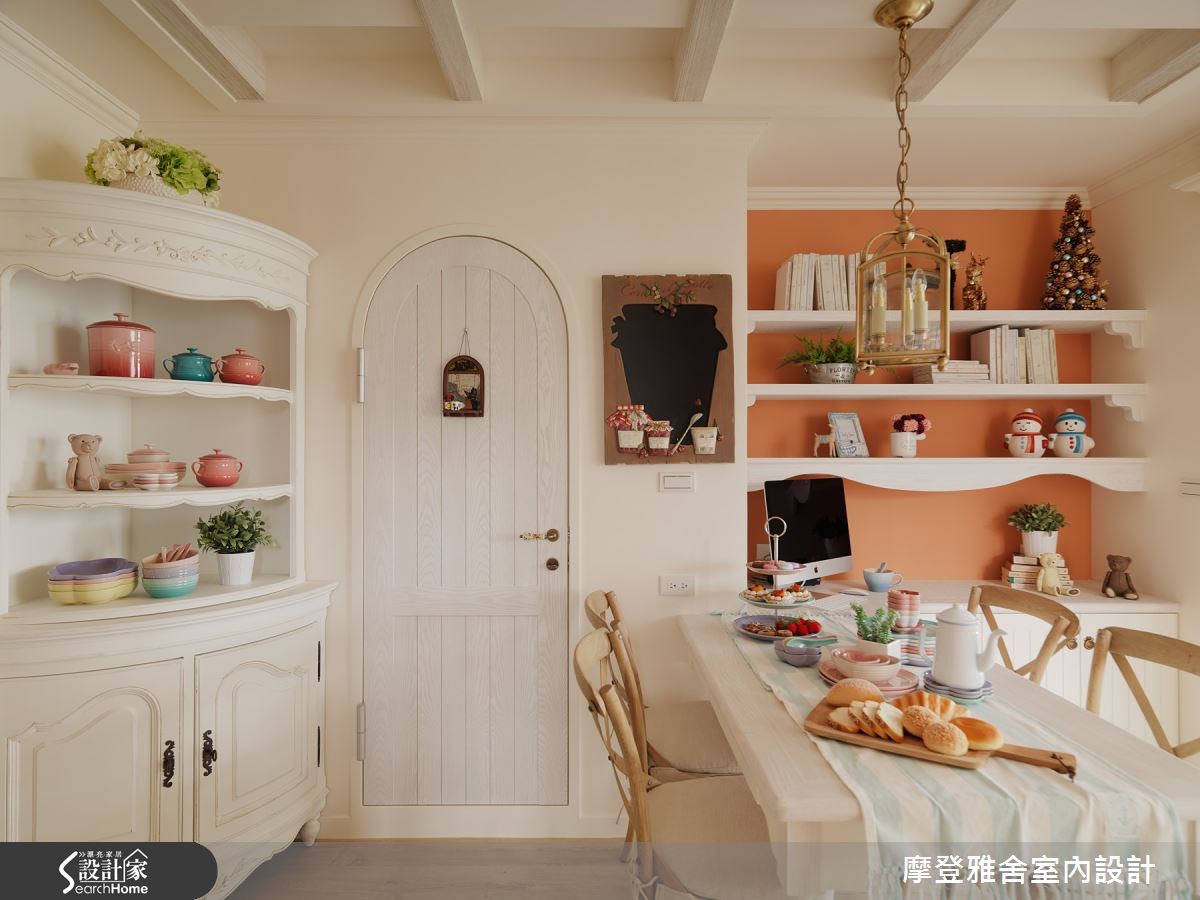 24坪新成屋(5年以下)＿鄉村風餐廳案例圖片＿摩登雅舍室內設計＿摩登雅舍_49之17