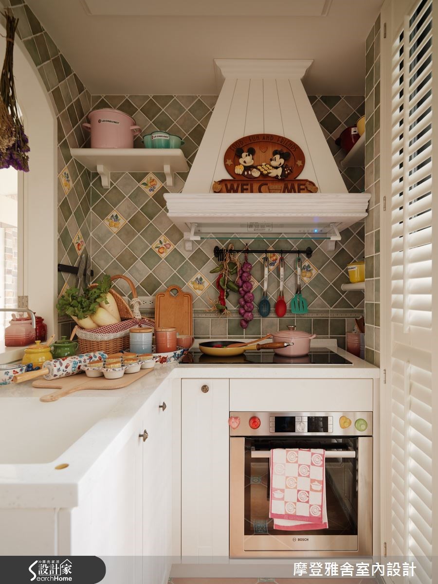 24坪新成屋(5年以下)＿鄉村風廚房案例圖片＿摩登雅舍室內設計＿摩登雅舍_49之21