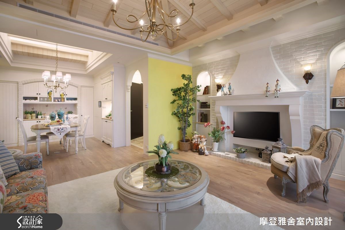 42坪新成屋(5年以下)＿鄉村風客廳案例圖片＿摩登雅舍室內設計＿摩登雅舍_50之6