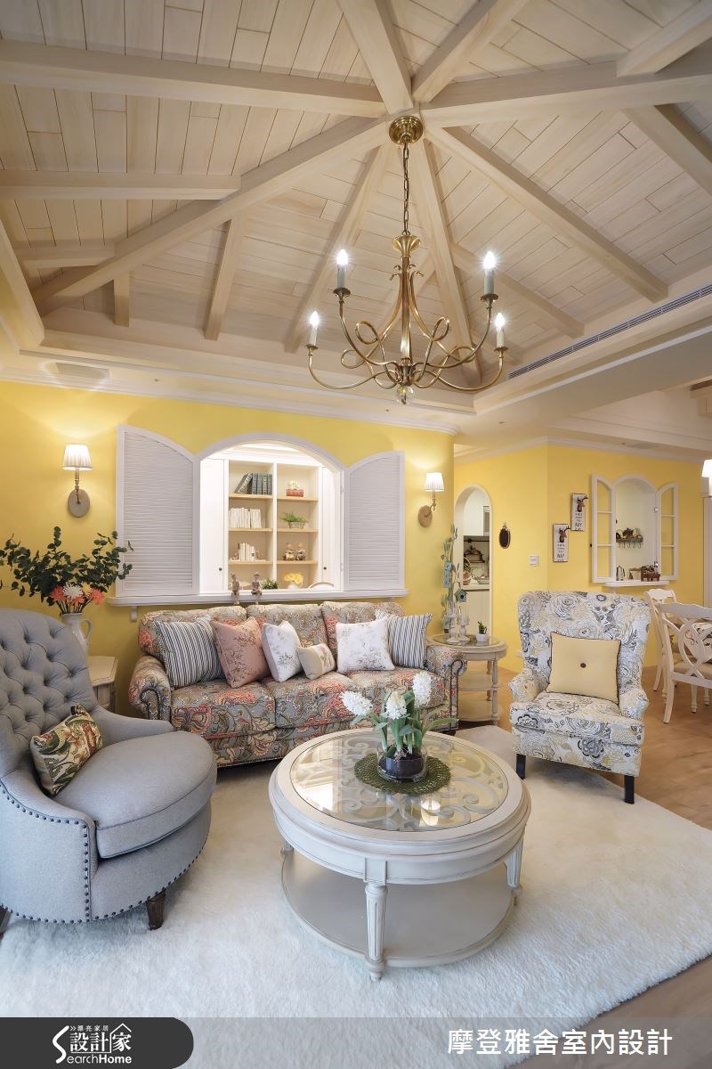 42坪新成屋(5年以下)＿鄉村風客廳案例圖片＿摩登雅舍室內設計＿摩登雅舍_50之8
