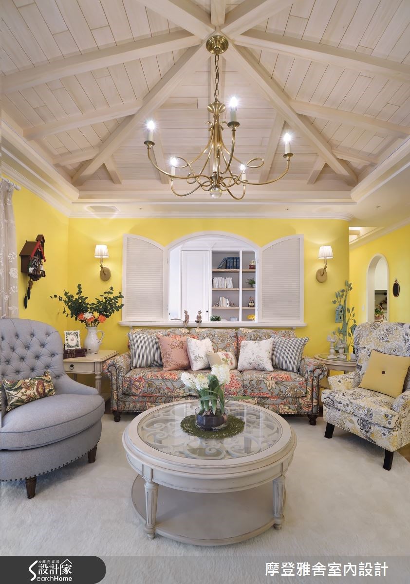 42坪新成屋(5年以下)＿鄉村風客廳案例圖片＿摩登雅舍室內設計＿摩登雅舍_50之9