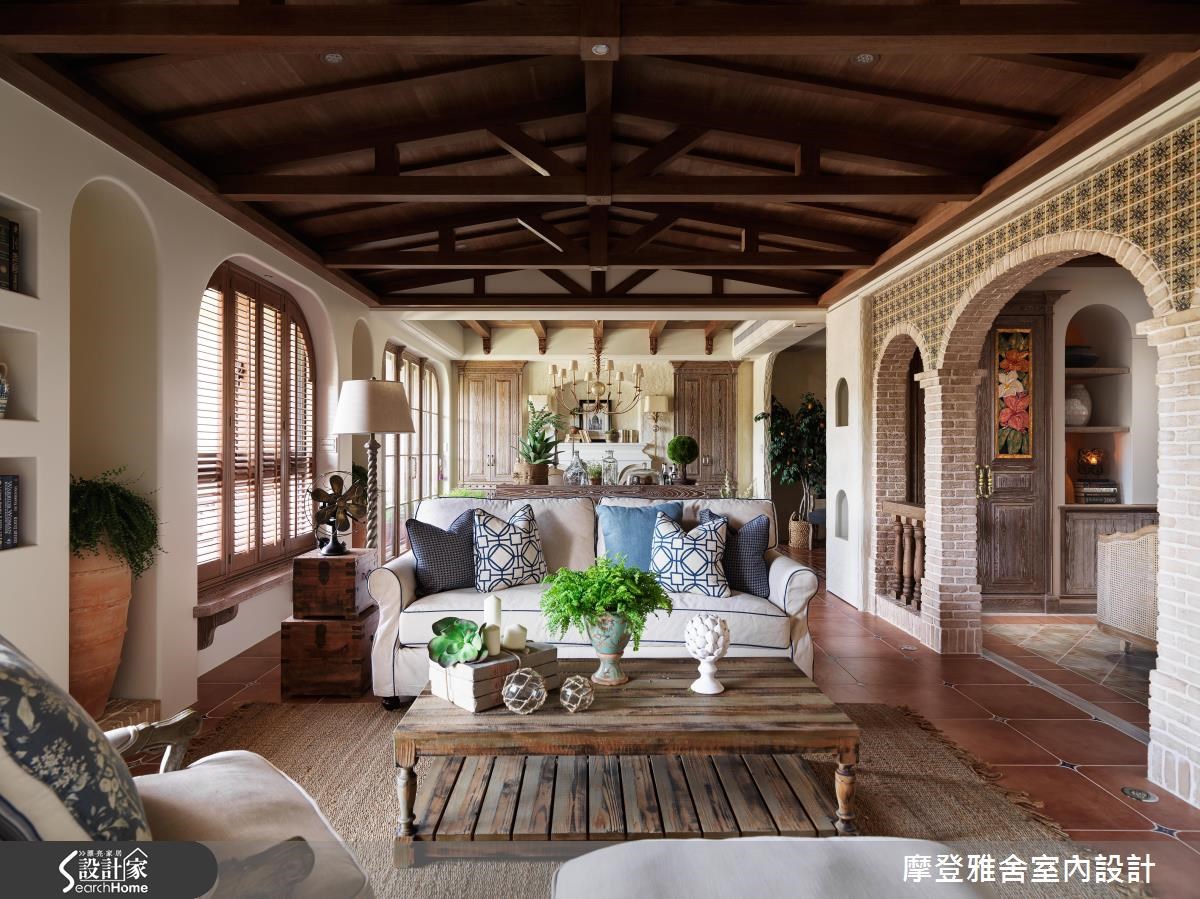 30坪新成屋(5年以下)＿鄉村風客廳案例圖片＿摩登雅舍室內設計＿摩登雅舍_51之25