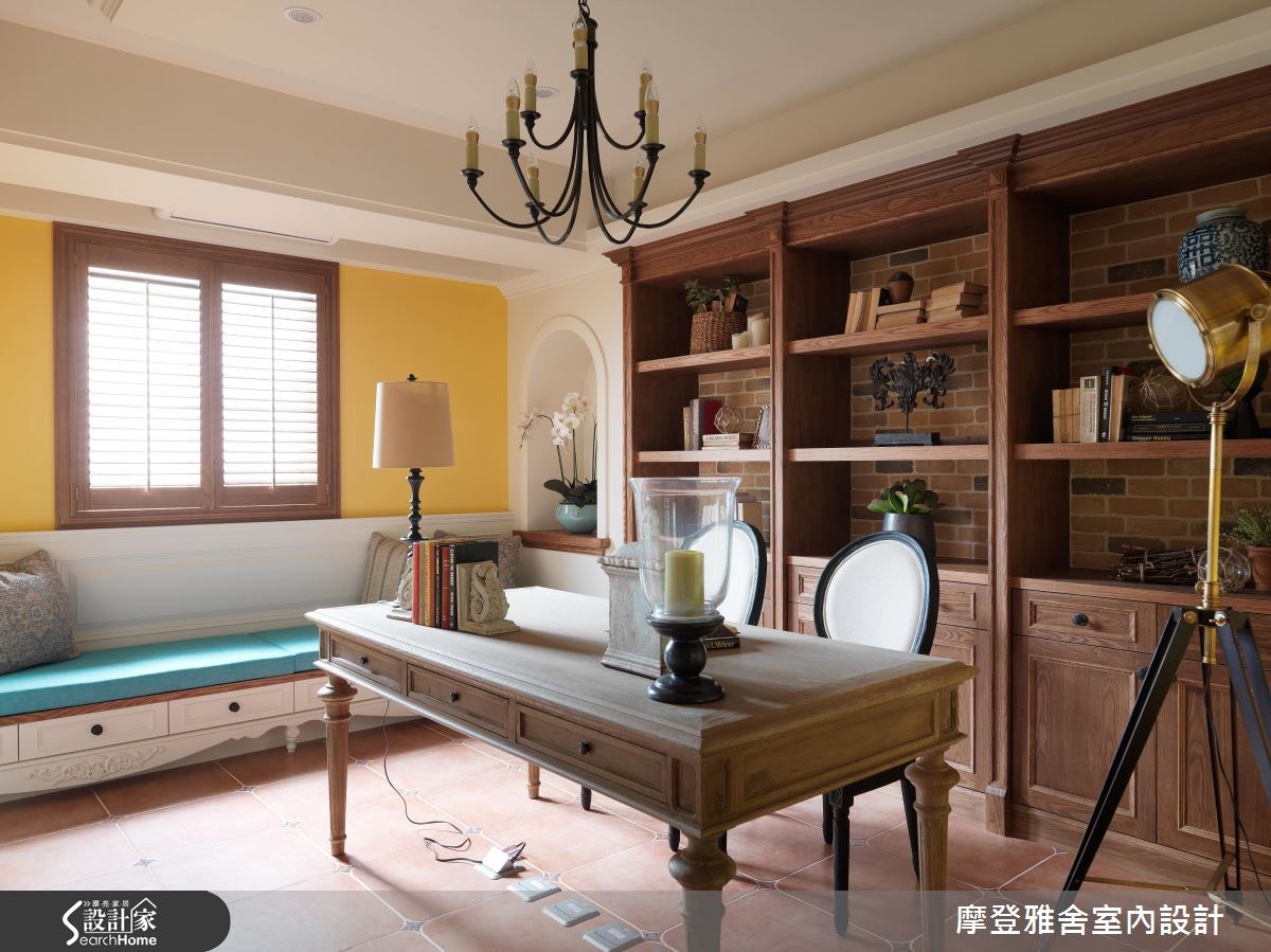 60坪老屋(16~30年)＿南洋風書房案例圖片＿摩登雅舍室內設計＿摩登雅舍_53之5