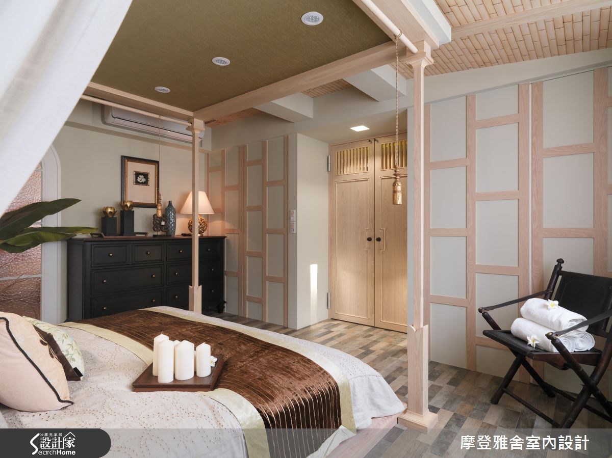 60坪老屋(16~30年)＿南洋風臥室案例圖片＿摩登雅舍室內設計＿摩登雅舍_53之41