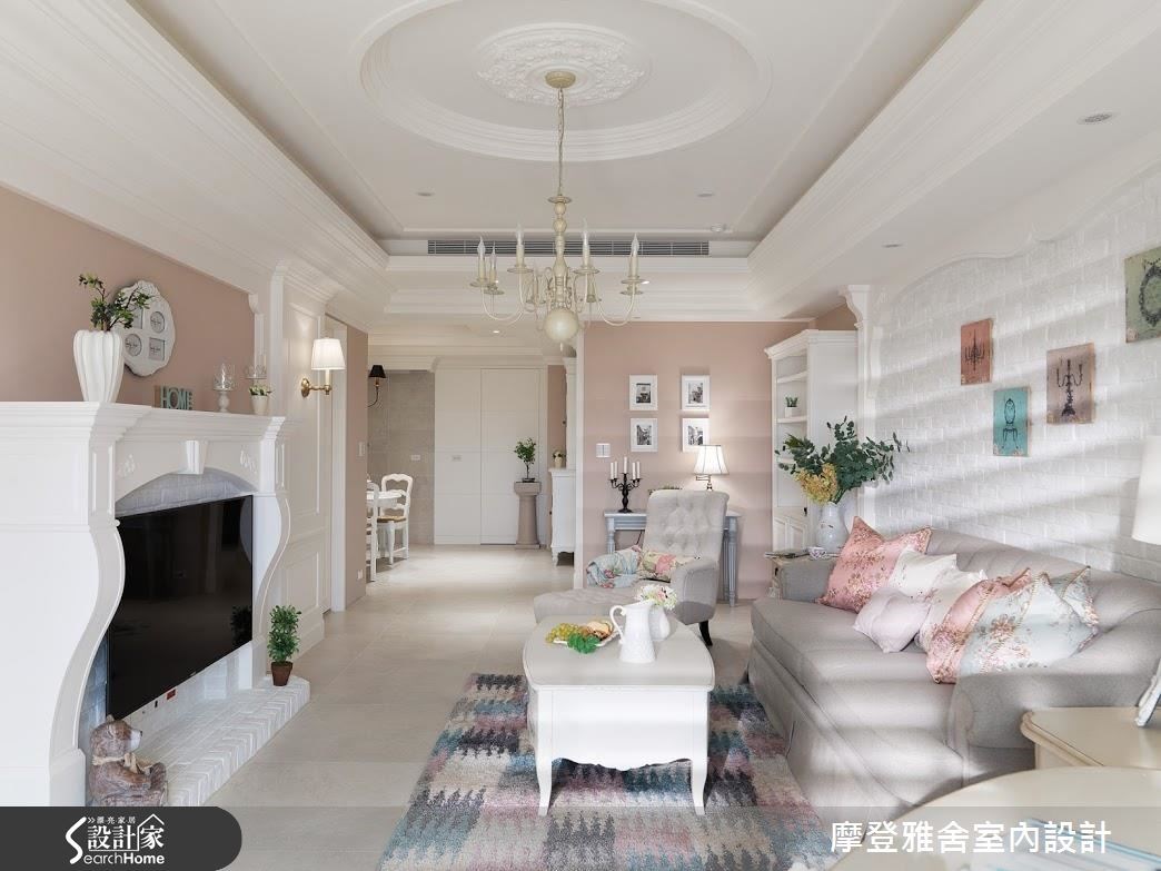 30坪新成屋(5年以下)＿鄉村風客廳案例圖片＿摩登雅舍室內設計＿摩登雅舍_54之16