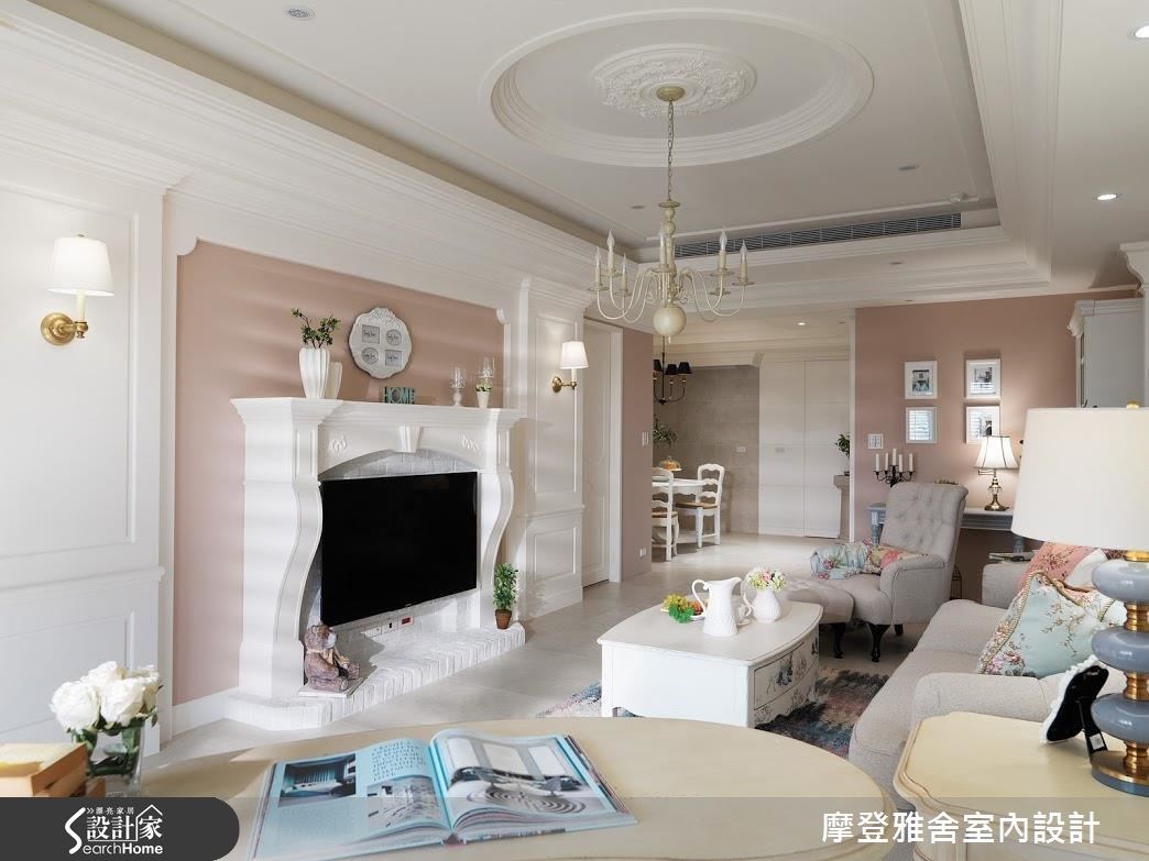 30坪新成屋(5年以下)＿鄉村風客廳案例圖片＿摩登雅舍室內設計＿摩登雅舍_54之18