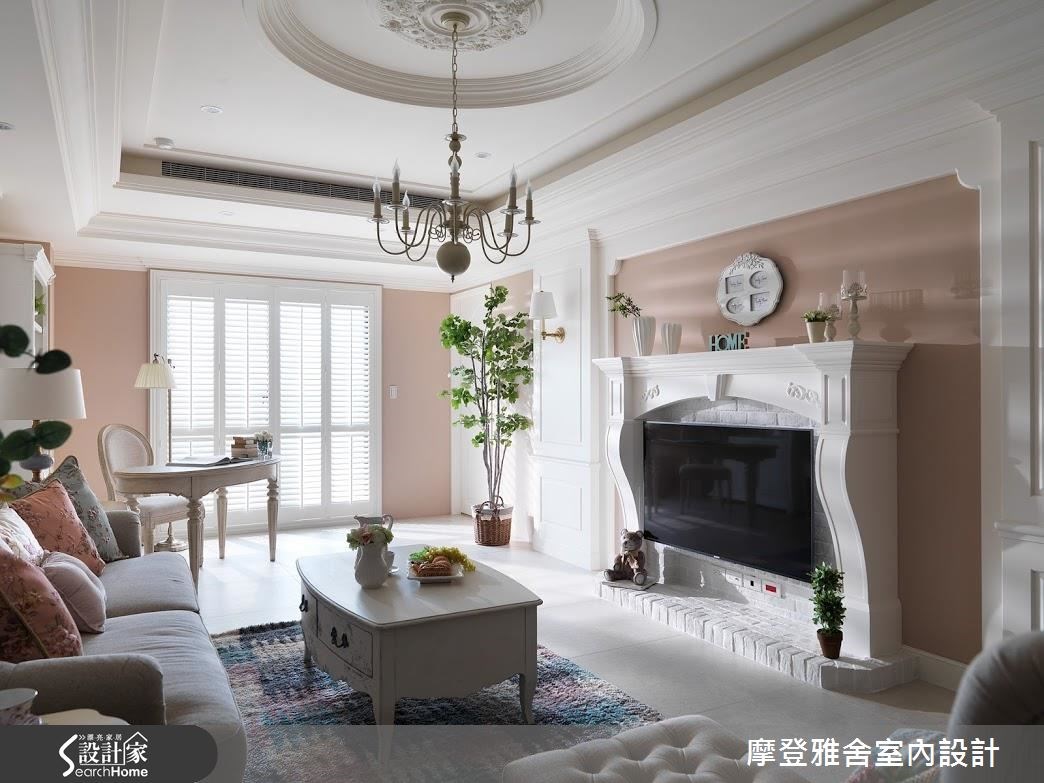 30坪新成屋(5年以下)＿鄉村風客廳案例圖片＿摩登雅舍室內設計＿摩登雅舍_54之19