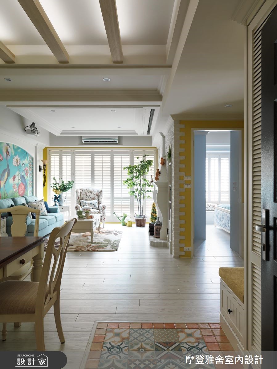 28坪中古屋(5~15年)＿鄉村風玄關案例圖片＿摩登雅舍室內設計＿摩登雅舍_57之1