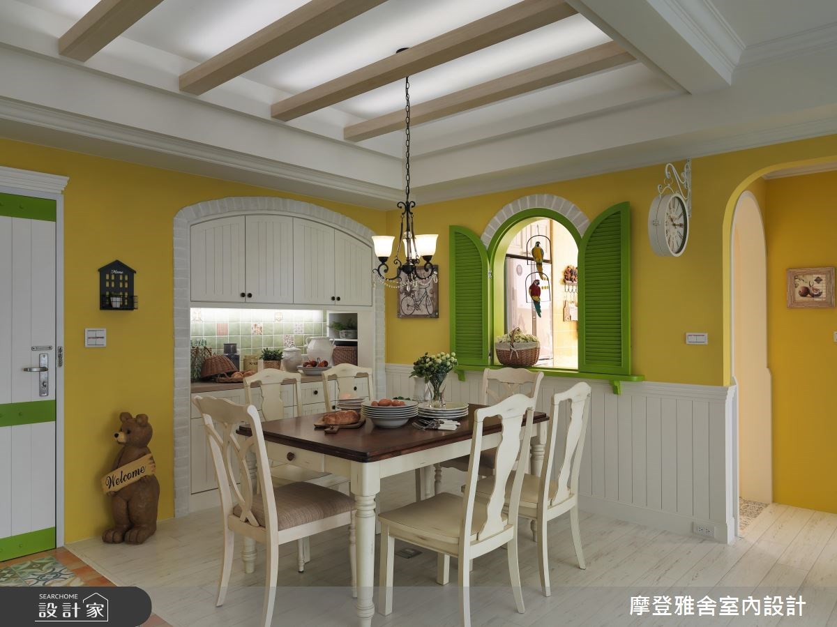 28坪中古屋(5~15年)＿鄉村風餐廳案例圖片＿摩登雅舍室內設計＿摩登雅舍_57之4