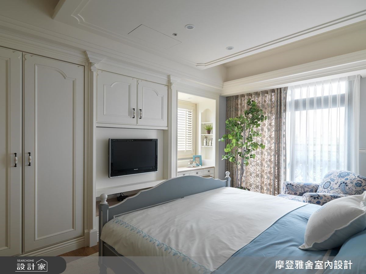 50坪新成屋(5年以下)＿鄉村風臥室案例圖片＿摩登雅舍室內設計＿摩登雅舍_58之24